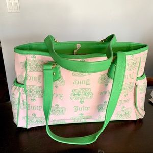 SUPER RARE 💗💚 Juicy Couture Baby Bag Tote